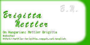 brigitta mettler business card